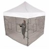 Impact Canopy Food Service Mesh Sidewall Kit with Service Windows, 4 Walls Only, Black 033100013